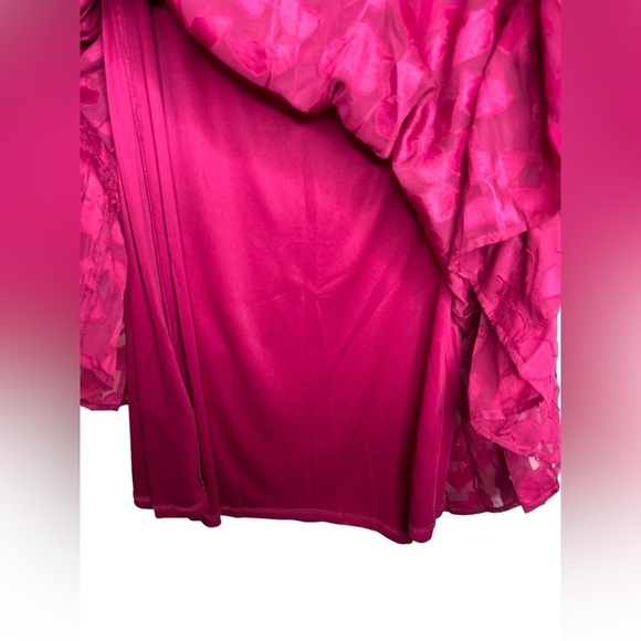 NWT Tommy Hilfiger Shift Chiffon Long Sleeve Mock Neck Dress Size 4 - Picture 7 of 11